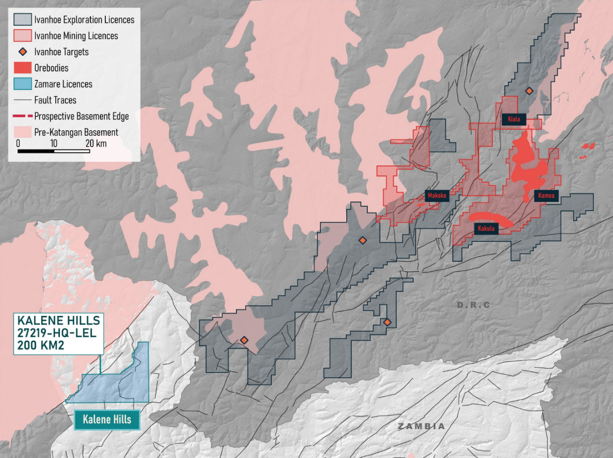 Regional geology map data of Kalene Hills